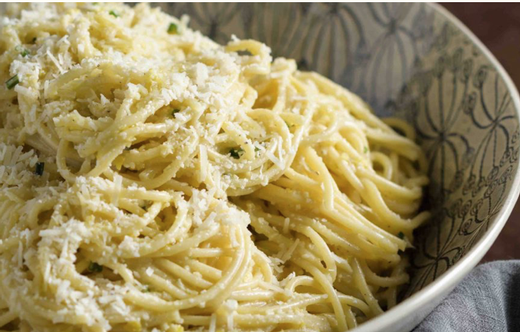 Spaghetti with Lemon Pesto